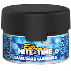 Extreme Nite-Time D8+CBN Gummies - Blue Razz