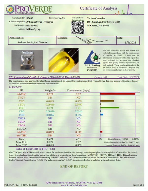 D9 CannaSyrup (150mg) - Image 5