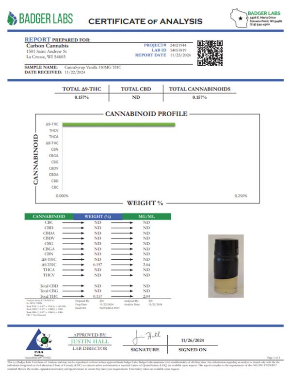 D9 CannaSyrup (150mg) - Image 6