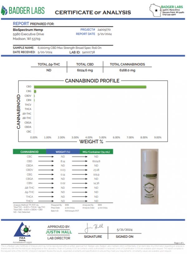 Pain Relief Roll-On – Maximum Strength (6000mg CBD) - Image 2