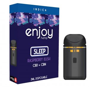 Enjoy Hemp 3ml CBD + CBN Disposable for Sleep - Berry Kush (Indica)
