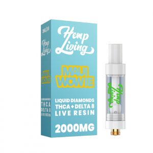 THCA + Delta 8 Live Resin Liquid Diamonds – 2g Cart – Maui Wowie (Sativa)