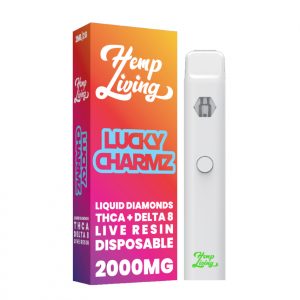 THCA + Delta 8 Live Resin Liquid Diamonds – 2g Disposable – Lucky Charmz (Hybrid)