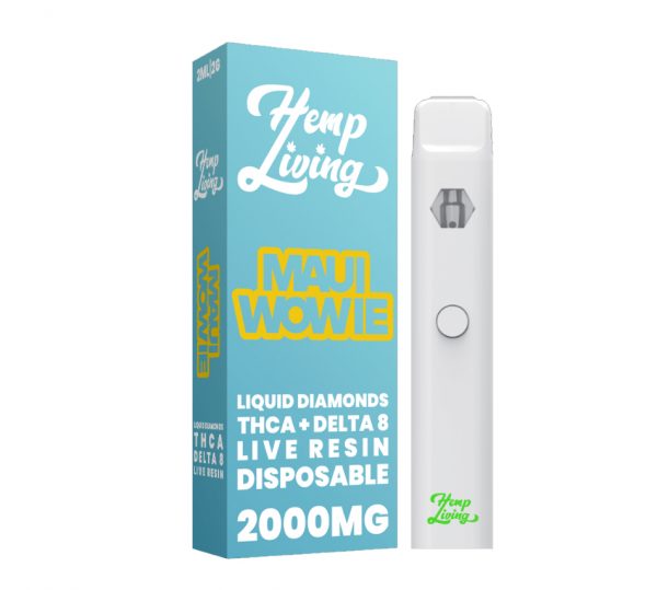 THCA + Delta 8 Live Resin Liquid Diamonds – 2g Disposable  – Maui Wowie (Sativa)