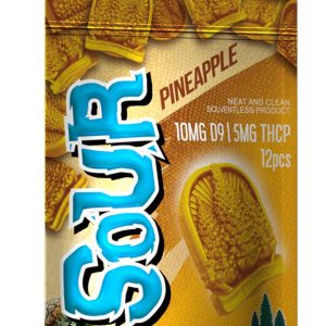 Delta 9 Gummies - Sour Pineapple - 10mg Delta 9 + 5mg THCP